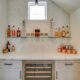 pantry area with wine fridge