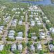 aerial view of neighborhood