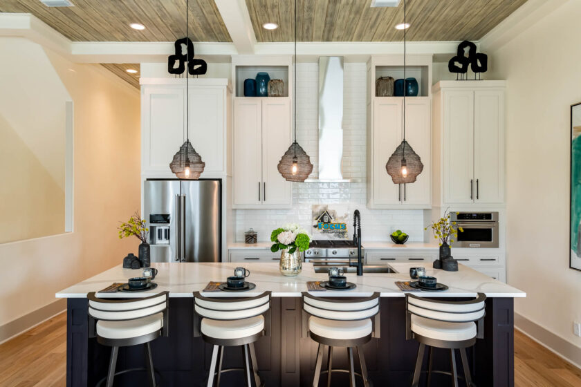 Kitchen with island