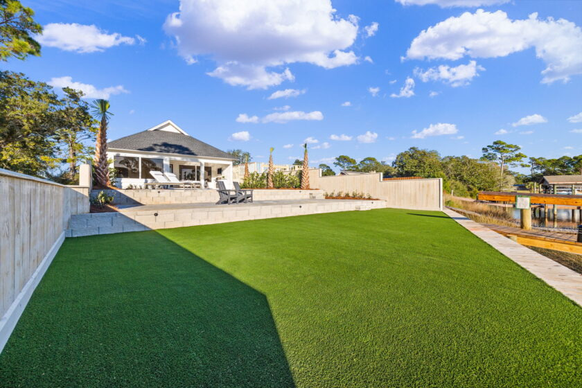 Back yard and back of house.