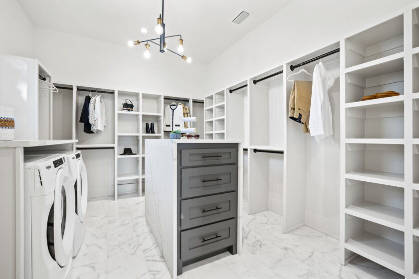 Huge closet.